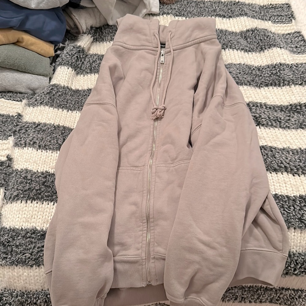 Oversized Brandy Melville zip up hoodie